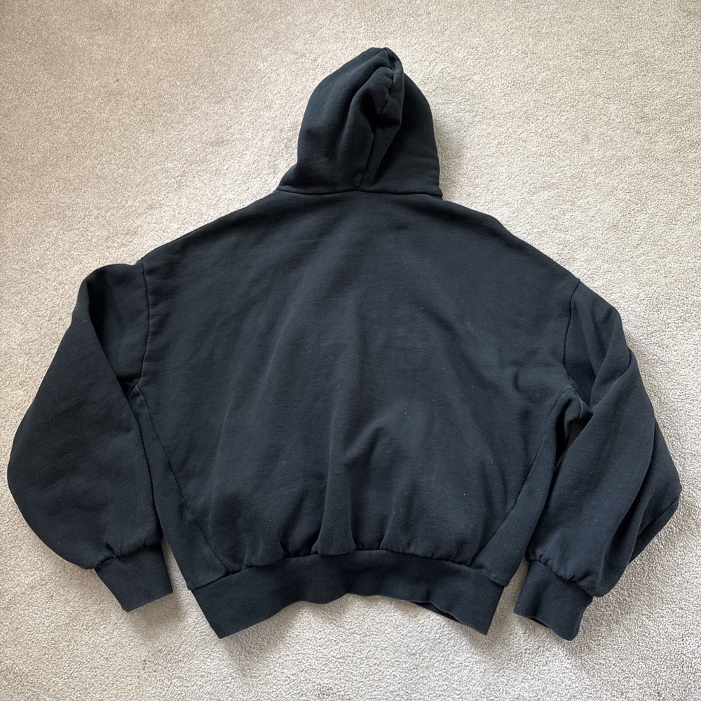 Essentials Fear Of GOD Hoodie Sweatshirt Black Mens Oversized Baggy Sz S - Picture 2 of 9